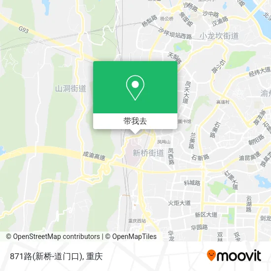 871路(新桥-道门口)地图