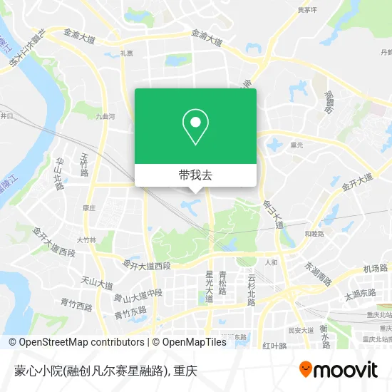 蒙心小院(融创凡尔赛星融路)地图