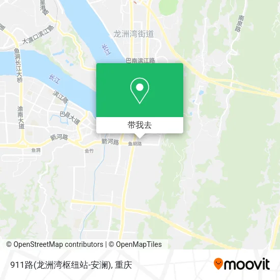 911路(龙洲湾枢纽站-安澜)地图