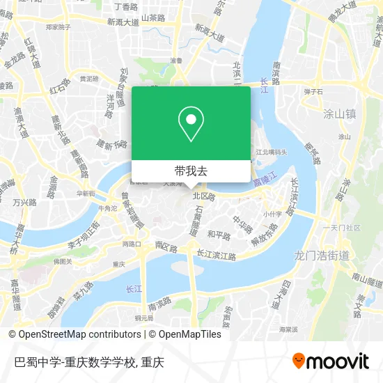 巴蜀中学-重庆数学学校地图