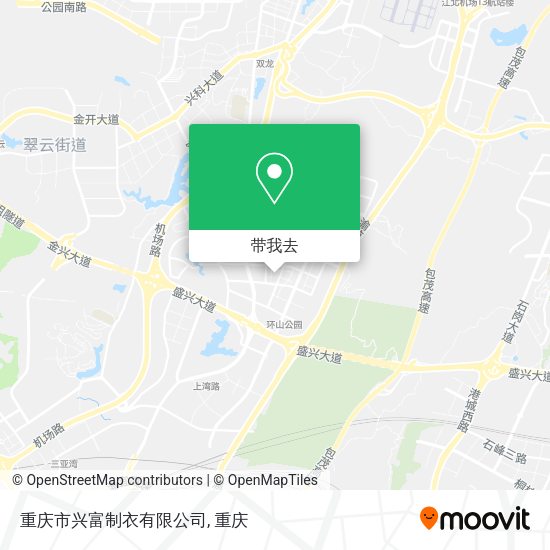 重庆市兴富制衣有限公司地图