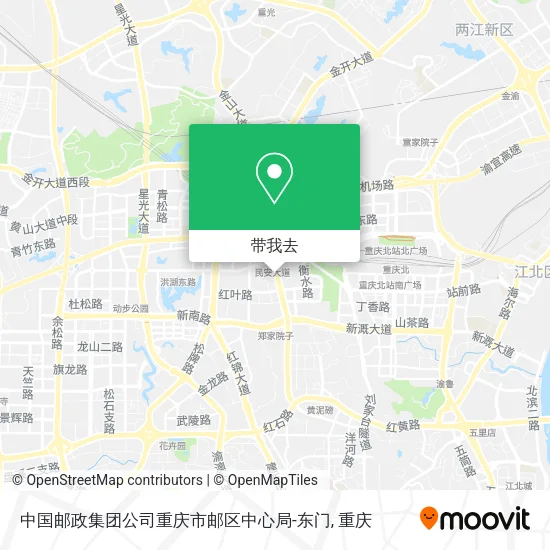 中国邮政集团公司重庆市邮区中心局-东门地图