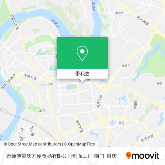 康师傅重庆方便食品有限公司制面工厂-南门地图