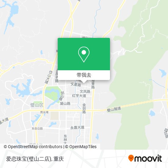 爱恋珠宝(璧山二店)地图