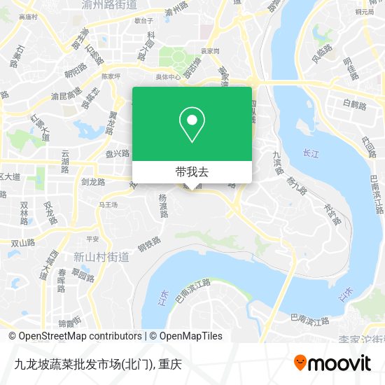 九龙坡蔬菜批发市场(北门)地图