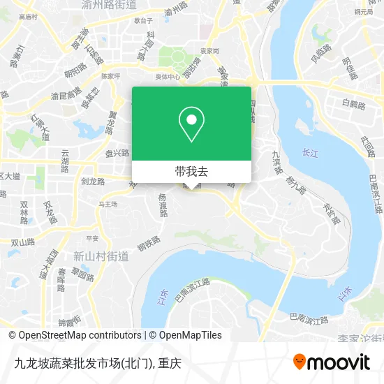 九龙坡蔬菜批发市场(北门)地图