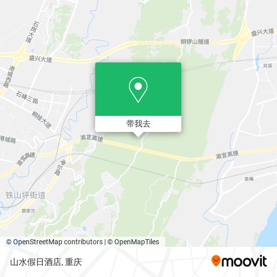 山水假日酒店地图