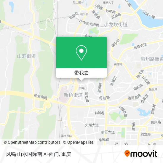 凤鸣·山水国际南区-西门地图