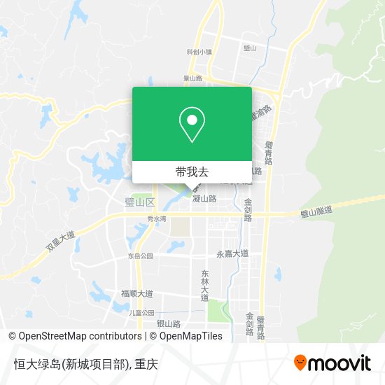恒大绿岛(新城项目部)地图