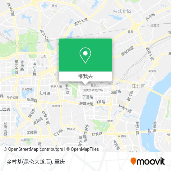 乡村基(昆仑大道店)地图