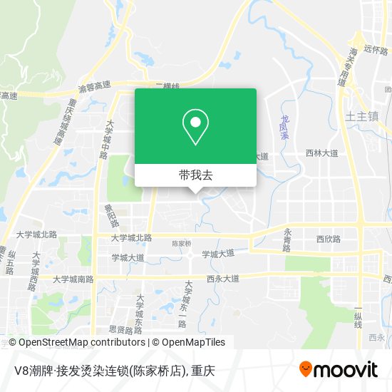 V8潮牌·接发烫染连锁(陈家桥店)地图