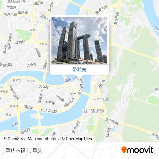重庆来福士地图