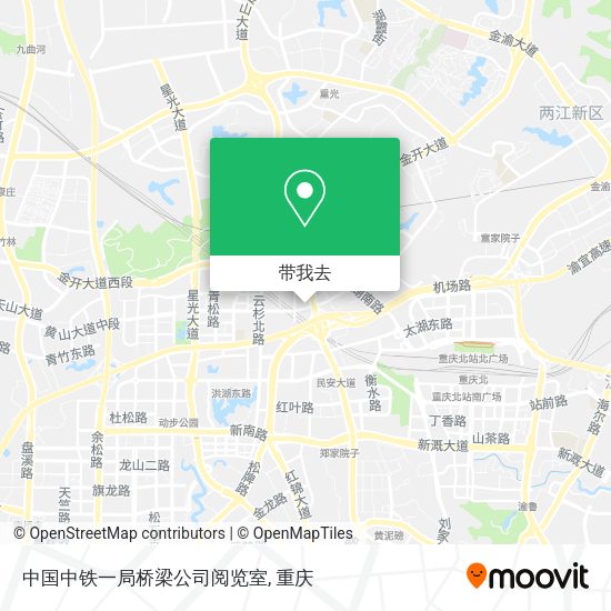 中国中铁一局桥梁公司阅览室地图