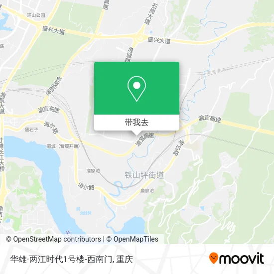 华雄·两江时代1号楼-西南门地图