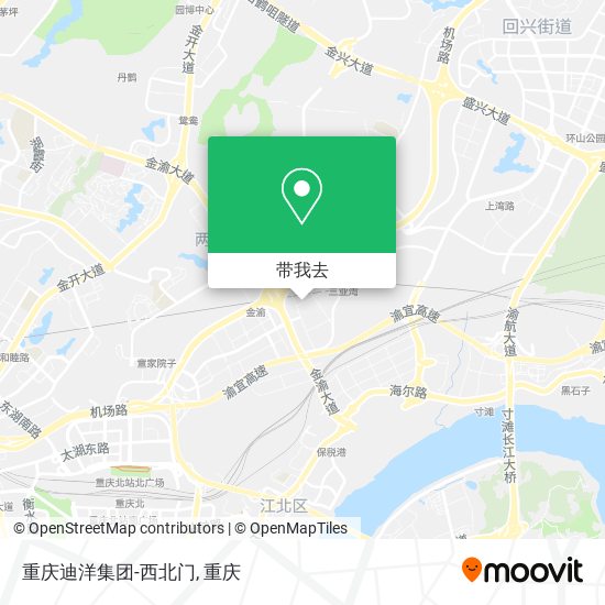 重庆迪洋集团-西北门地图