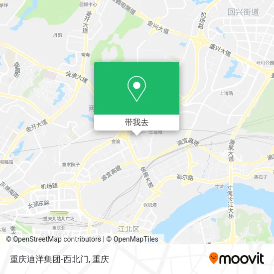 重庆迪洋集团-西北门地图