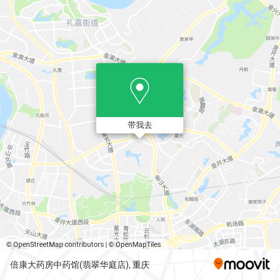 倍康大药房中药馆(翡翠华庭店)地图