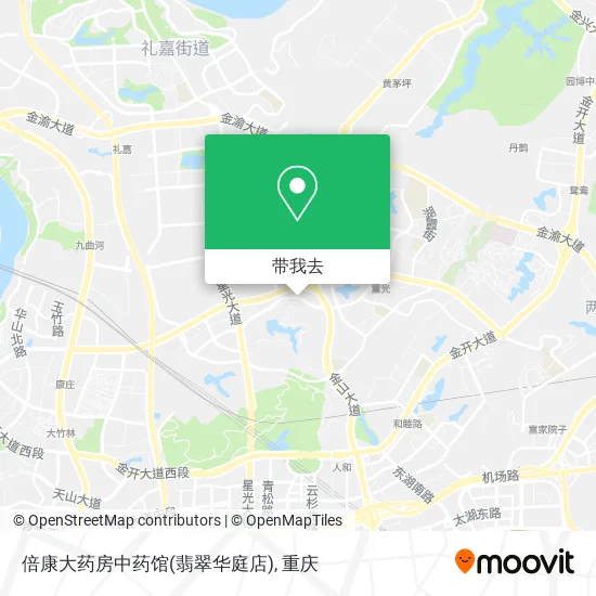 倍康大药房中药馆(翡翠华庭店)地图