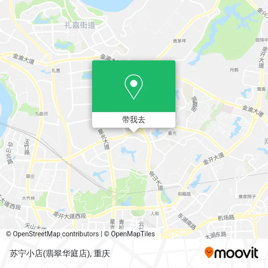 苏宁小店(翡翠华庭店)地图