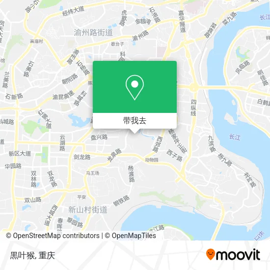 黒叶猴地图