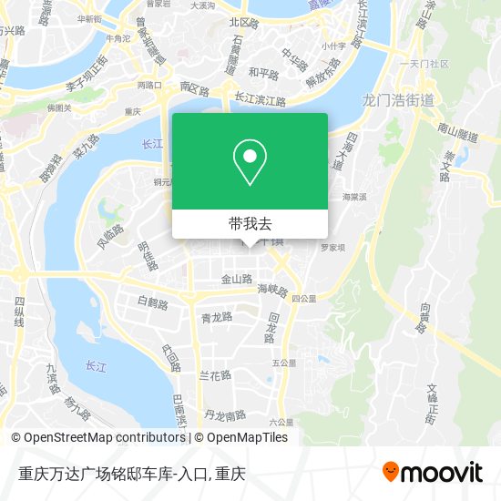 重庆万达广场铭邸车库-入口地图