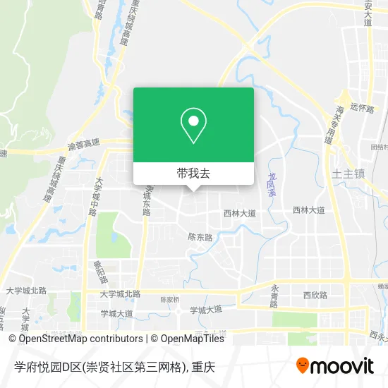 学府悦园D区(崇贤社区第三网格)地图