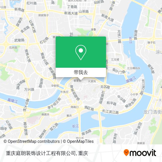 重庆庭朗装饰设计工程有限公司地图