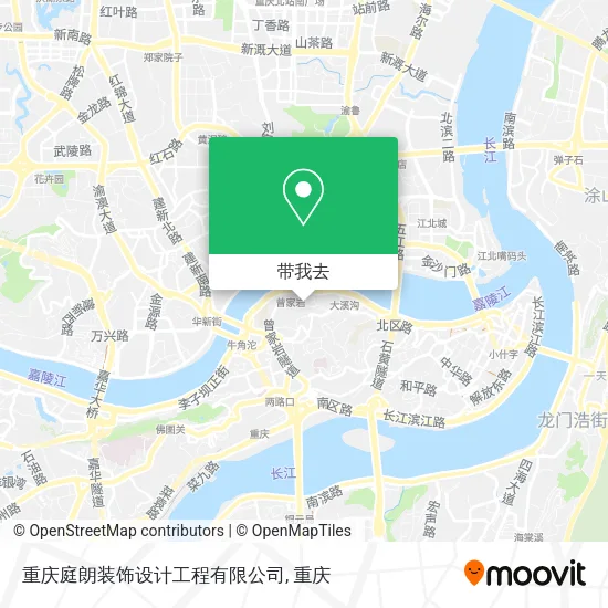 重庆庭朗装饰设计工程有限公司地图