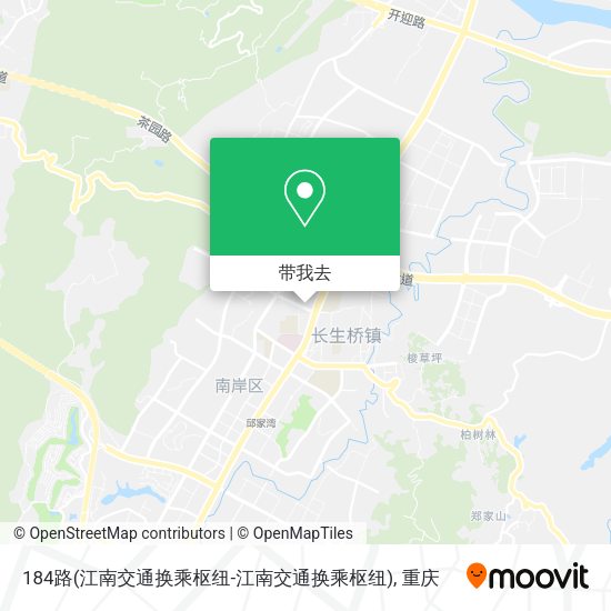 184路(江南交通换乘枢纽-江南交通换乘枢纽)地图