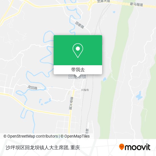 沙坪坝区回龙坝镇人大主席团地图