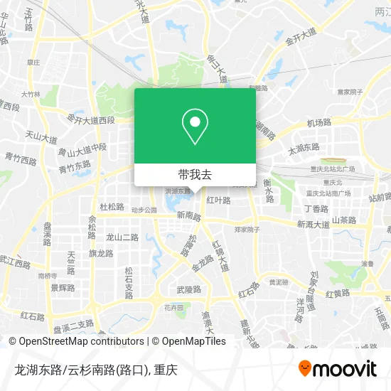 龙湖东路/云杉南路(路口)地图