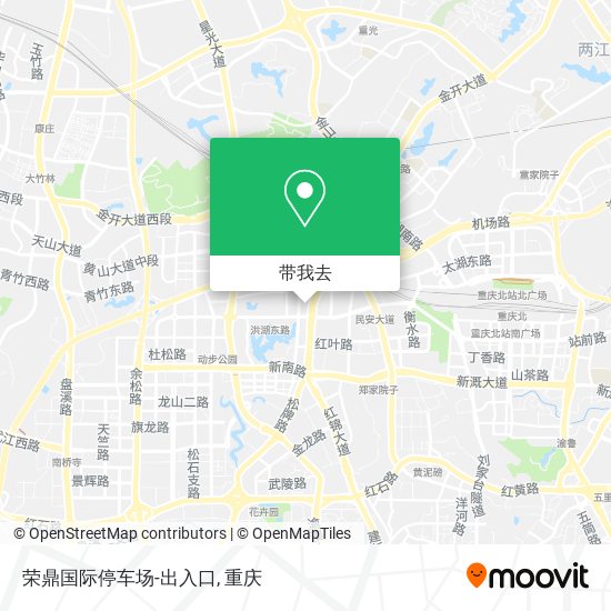 荣鼎国际停车场-出入口地图