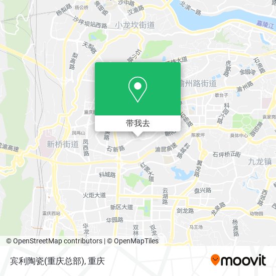 宾利陶瓷(重庆总部)地图