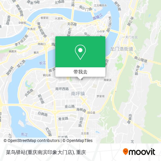 菜鸟驿站(重庆南滨印象大门店)地图