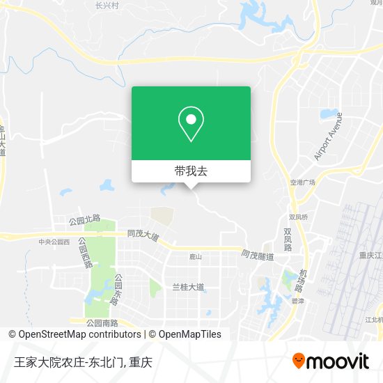 王家大院农庄-东北门地图