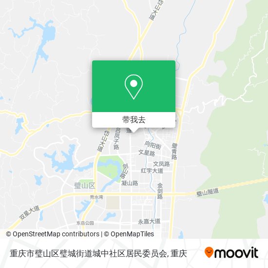 重庆市璧山区璧城街道城中社区居民委员会地图