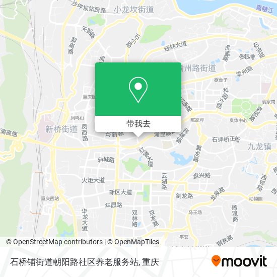 石桥铺街道朝阳路社区养老服务站地图