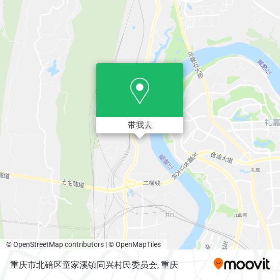 重庆市北碚区童家溪镇同兴村民委员会地图