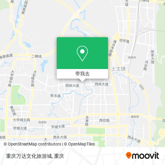 重庆万达文化旅游城地图