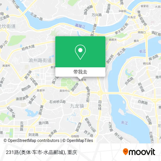231路(奥体·车市-水晶郦城)地图