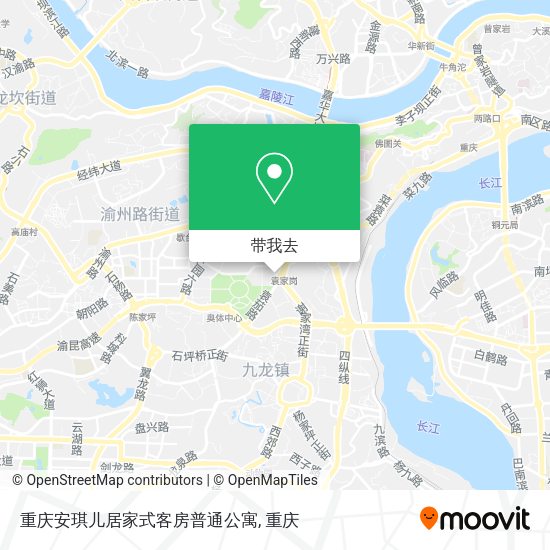 重庆安琪儿居家式客房普通公寓地图