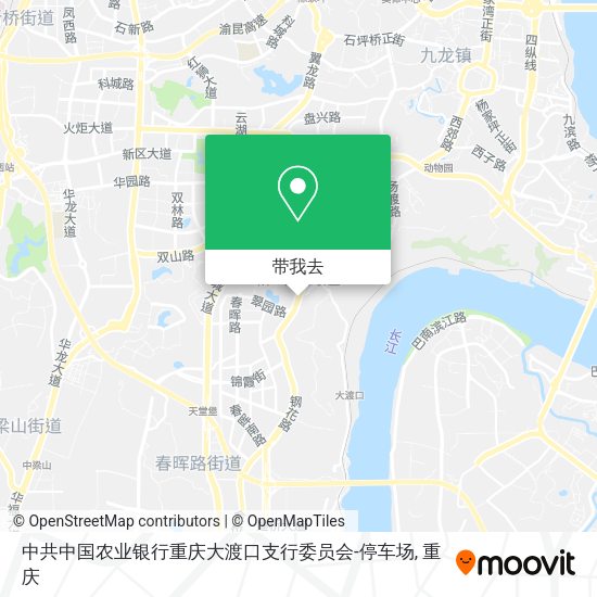 中共中国农业银行重庆大渡口支行委员会-停车场地图