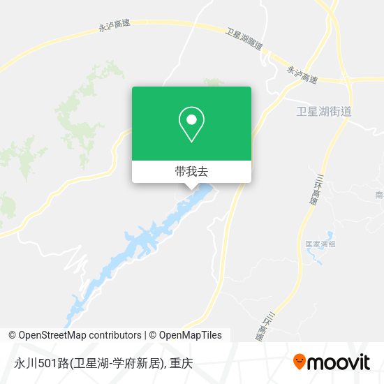 永川501路(卫星湖-学府新居)地图