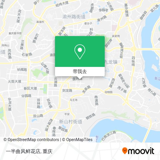 一半曲风鲜花店地图