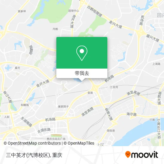 三中英才(汽博校区)地图
