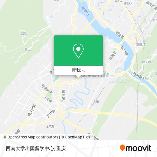 西南大学出国留学中心地图