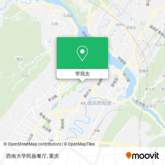 西南大学民族餐厅地图