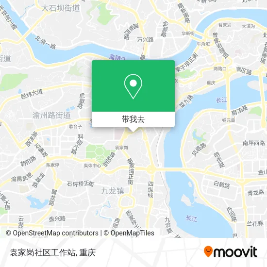 袁家岗社区工作站地图