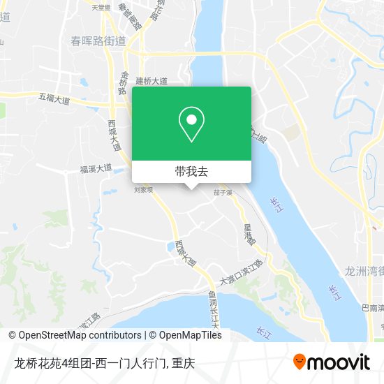 龙桥花苑4组团-西一门人行门地图