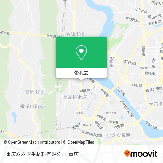 重庆双双卫生材料有限公司地图